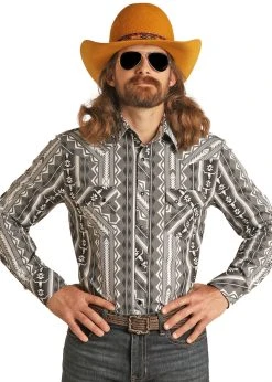 Dale Brisby Aztec Stripe Snap Shirt