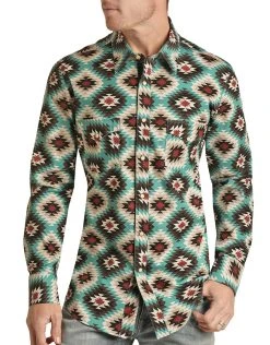 Aztec Woven Snap Shirt