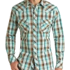 Slim Fit Long Sleeve Snap Shirt (RRMSOSR0PX)