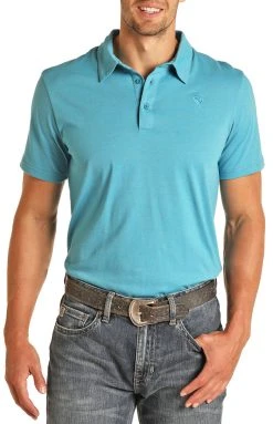 Bright Turquoise Performance Polo (RRMT51R11M)