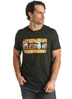 Desert Graphic Black Tee -RodeoRave RRUT21R060Z 60795.1663016952