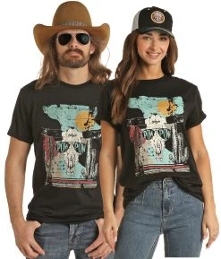 Dale Brisby Pow Pow Graphic Black Tee