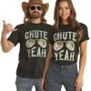 Dale Brisby Chute Yeah Graphic Black Tee