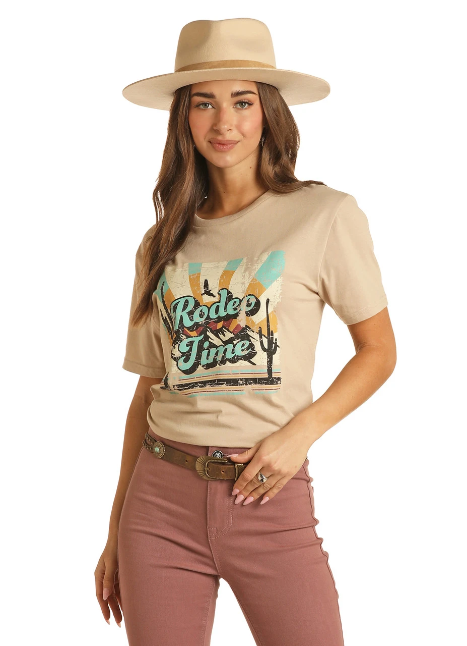 Dale Brisby Rodeo Time Graphic Natural Tee 2 Dale Brisby Rodeo Time Graphic Natural Tee - Image 2