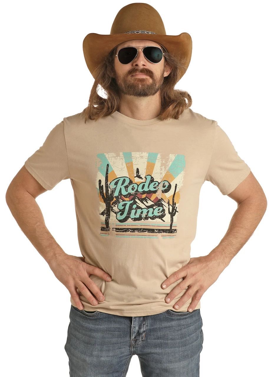 Dale Brisby Rodeo Time Graphic Natural Tee 3 Dale Brisby Rodeo Time Graphic Natural Tee - Image 3