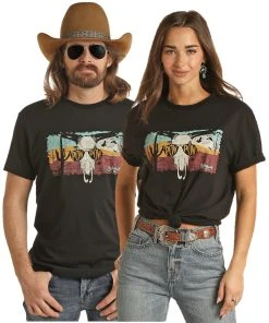 Dale Brisby Pow Pow Desert Graphic Black Tee