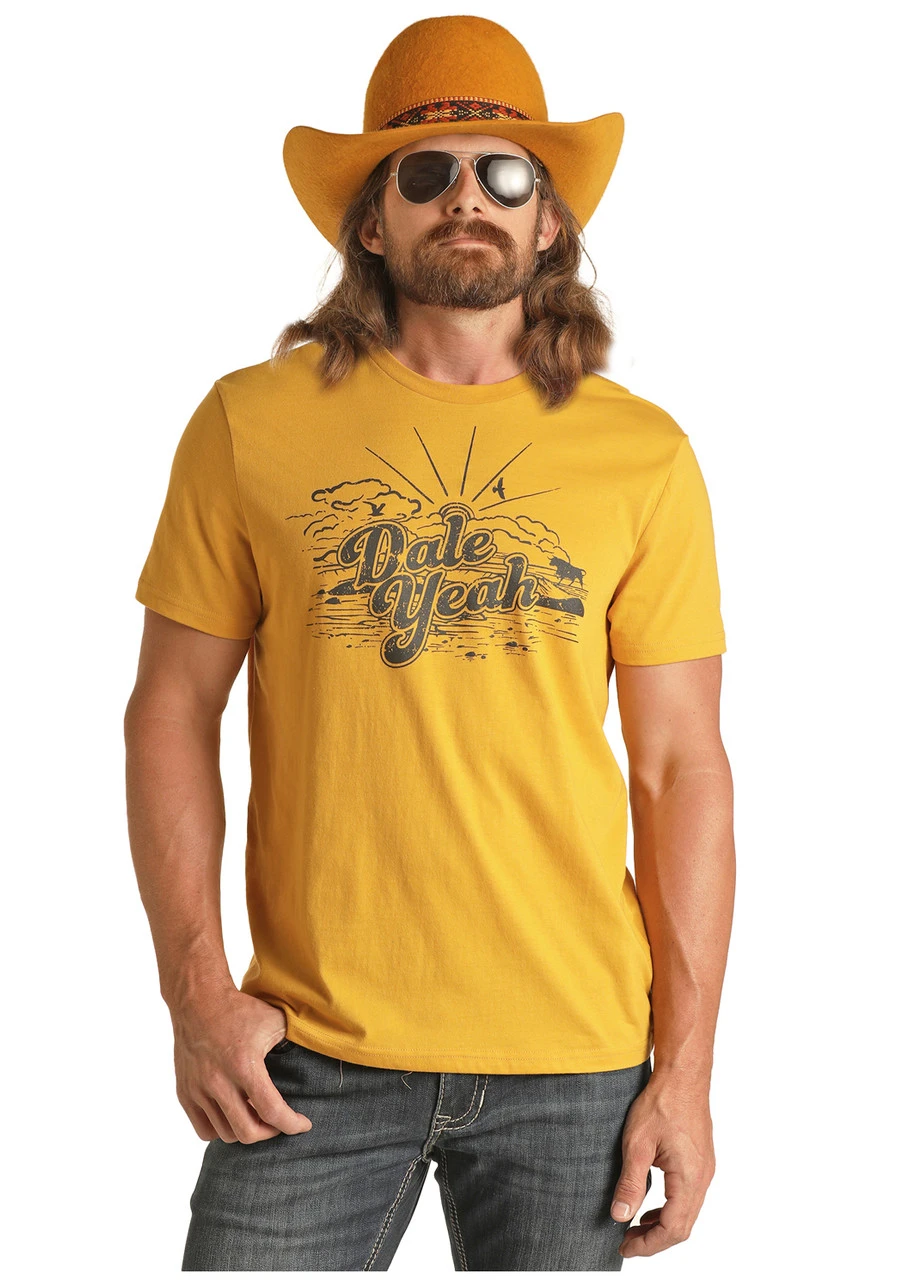 Dale Brisby Yellow Unisex Graphic Tee 2 Dale Brisby Yellow Unisex Graphic Tee - Image 2