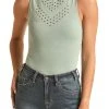 Studded Detail Bodysuit