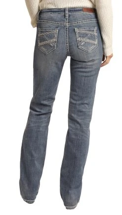 Mid Rise Relaxed Straight Jeans