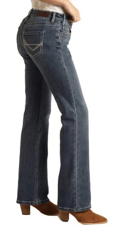 Mid Rise Stretch Boyfriend V Pocket Straight Jeans 5 Mid Rise Stretch Boyfriend V Pocket Straight Jeans -RodeoRave RRWD4BRZT6 AZ 32196.1656615549