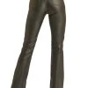 High Rise Pleather Extra Stretch Bootcut Jeans