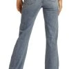 High Rise Back Yoke Detail Bootcut Jeans