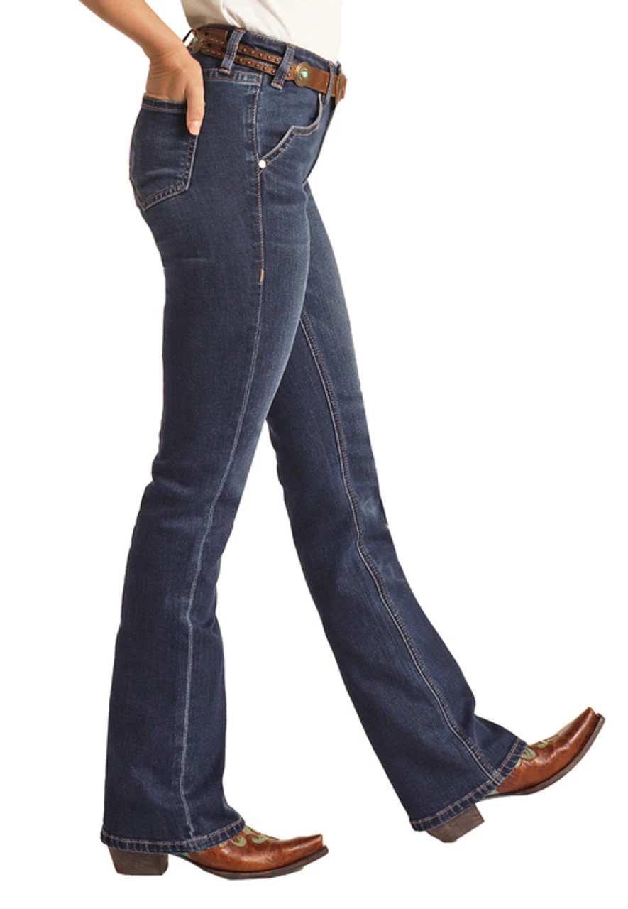 Mid Rise Extra Stretch Bootcut Jeans (RRWD4MR0XL) 2 Mid Rise Extra Stretch Bootcut Jeans (RRWD4MR0XL) - Image 2