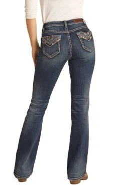 Mid Rise Extra Stretch Bootcut Jeans (RRWD4MR0XP)