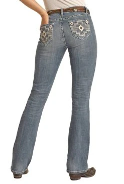 Mid Rise Stretch Bootcut Jeans (RRWD4MR0XR)