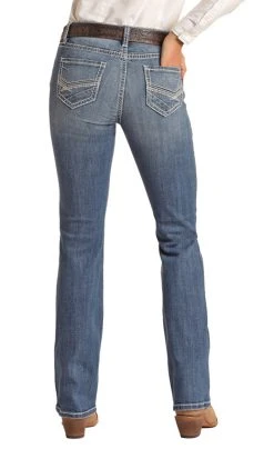 Mid Rise Stretch Bootcut Riding Jeans (RRWD4RR106)