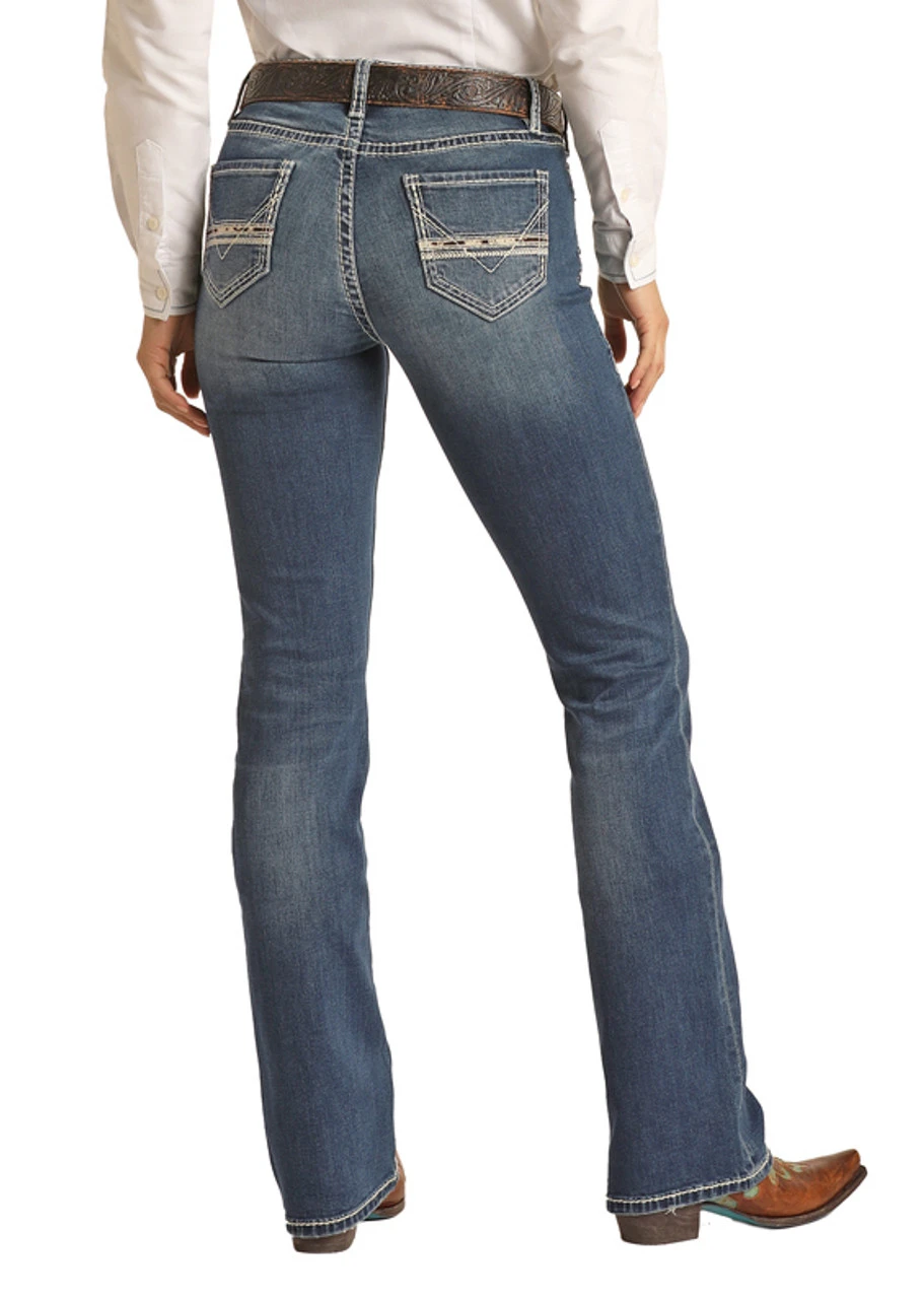Mid Rise Extra Stretch Bootcut Riding Jeans (RRWD4RR107) 1 Mid Rise Extra Stretch Bootcut Riding Jeans (RRWD4RR107)