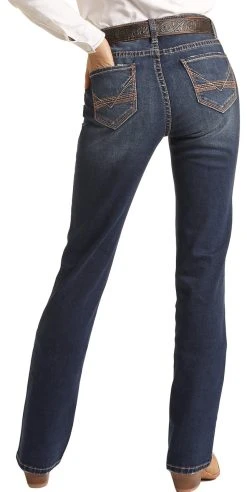 Mid Rise Extra Stretch Signature V Bootcut Riding Jeans