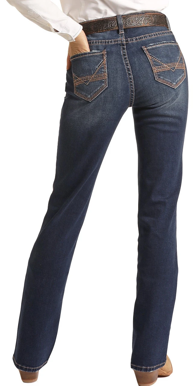 Mid Rise Extra Stretch Signature V Bootcut Riding Jeans 1 Mid Rise Extra Stretch Signature V Bootcut Riding Jeans