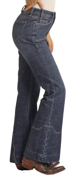 High Rise Western Yoke Trousers -RodeoRave RRWD5HR0GR AZ 10414.1669763048