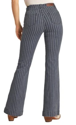 High Rise Extra Stretch Striped Trouser Jeans (RRWD5HR0SP)