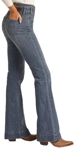 High Extra Stretch Notched Waistband Trouser Jeans -RodeoRave RRWD5HRZQQ AZ 29910.1661376889