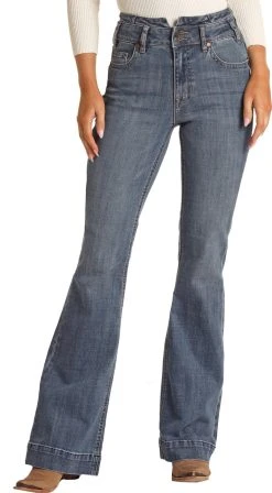 High Extra Stretch Notched Waistband Trouser Jeans