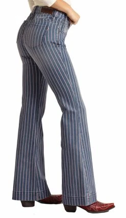 Mid Rise Extra Stretch Red And White Striped Trousers 5 Mid Rise Extra Stretch Red And White Striped Trousers -RodeoRave RRWD5MRZU1 A 70765.1656707716