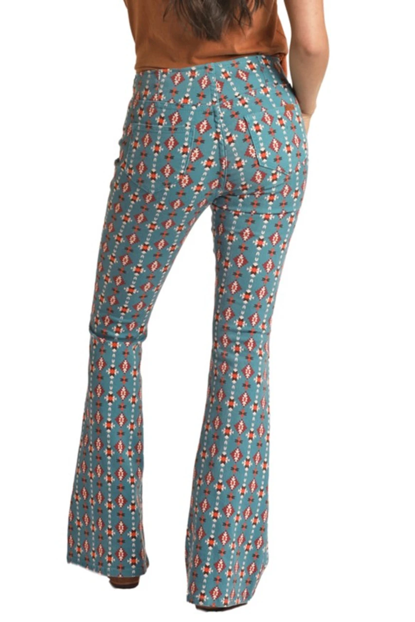 High Rise Extra Stretch Pull On Flare Jeans (RRWD6PR0S6) 2 High Rise Extra Stretch Pull On Flare Jeans (RRWD6PR0S6) - Image 2