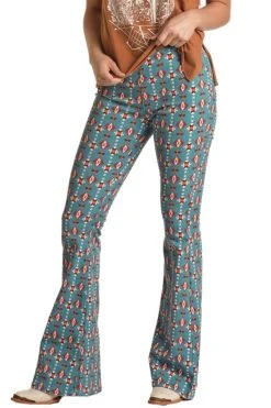 High Rise Extra Stretch Pull On Flare Jeans (RRWD6PR0S6)
