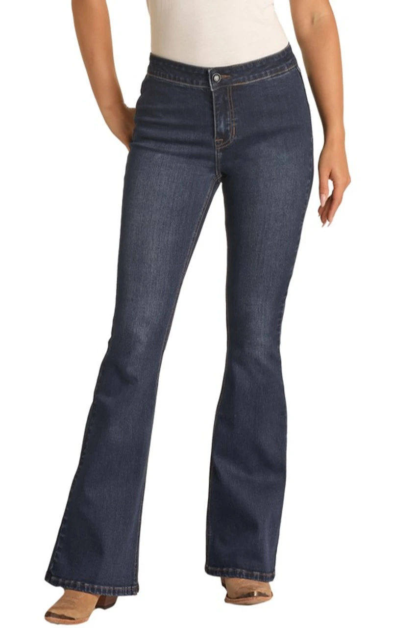 High Rise Extra Stretch Flare Jeans (RRWD6PR0S9) 2 High Rise Extra Stretch Flare Jeans (RRWD6PR0S9) - Image 2