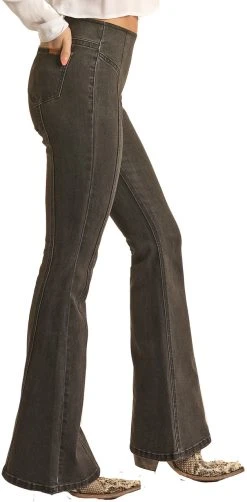 High Rise Extra Stretch Black Pull-On Jeans -RodeoRave RRWD6PRZR2 AZ 90550.1661197468