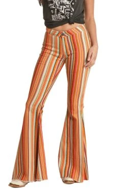 High Rise Extra Stretch Bell Bottom Jeans (RRWD7PR0RZ)