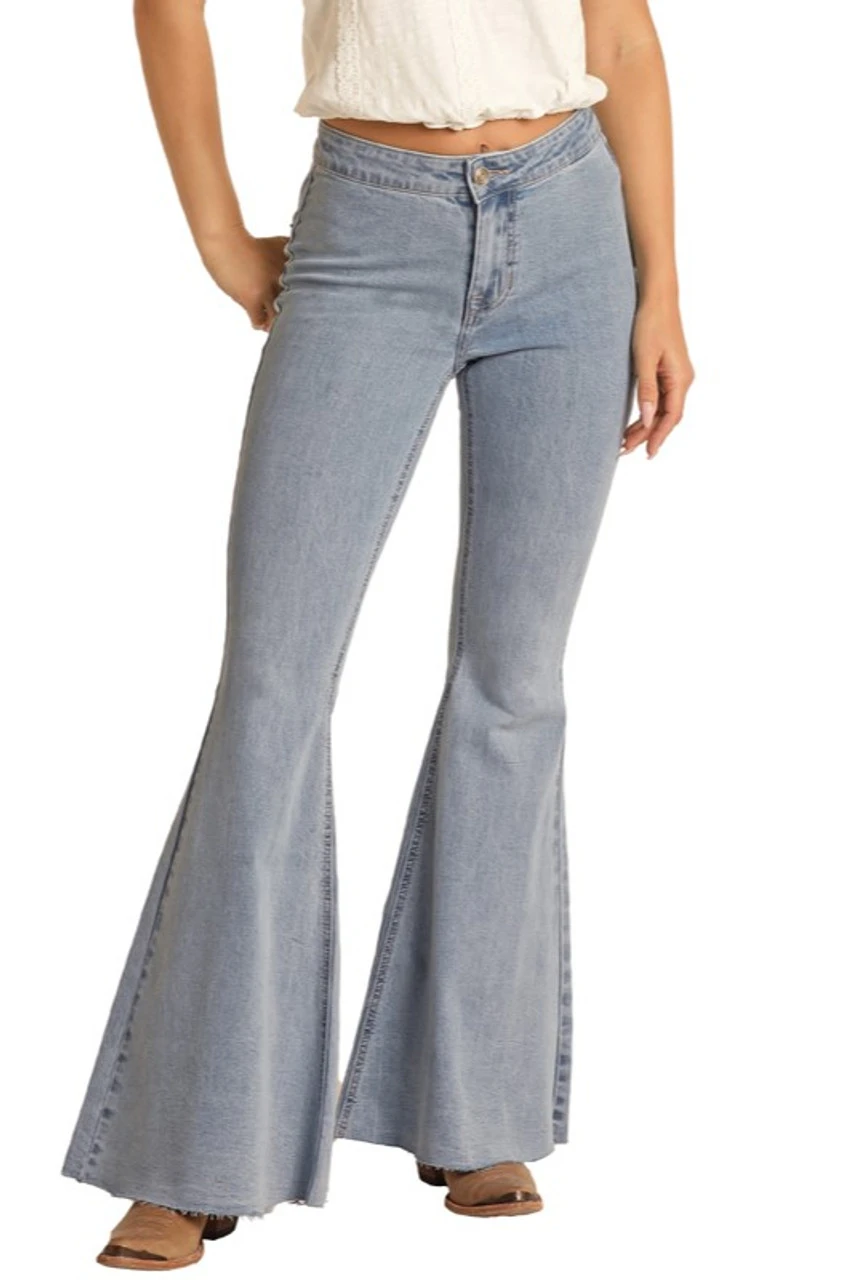 High Rise Extra Stretch Bell Bottom Jeans (RRWD7PR0SE) 2 High Rise Extra Stretch Bell Bottom Jeans (RRWD7PR0SE) - Image 2