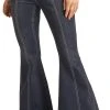 High Rise Extra Stretch Front Seam Bell Bottom Jeans
