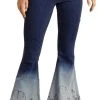 Button Bells High Rise Stretch Desert Flare Jeans