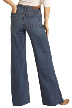 High Rise Extra Stretch Palazzo Flare Jeans (RRWD8HR0SA)