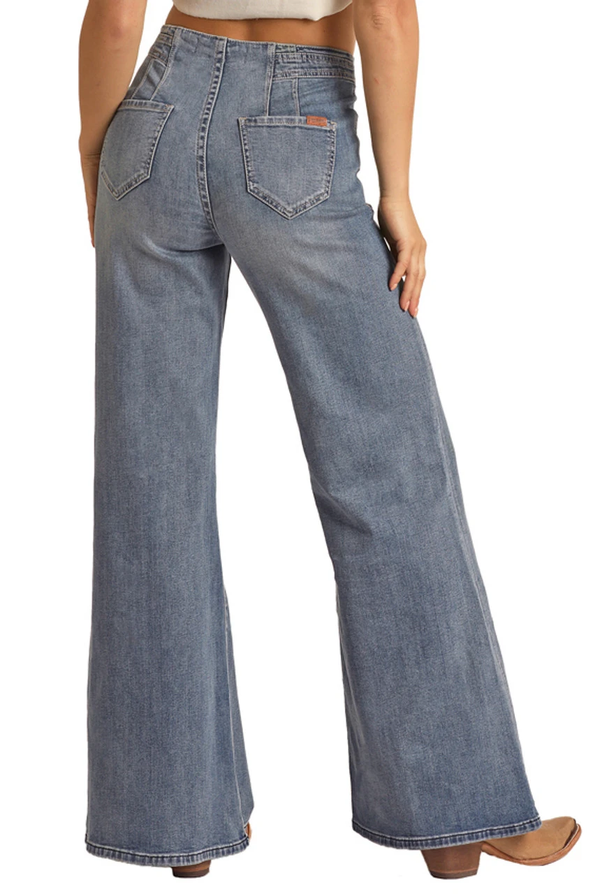 High Rise Extra Stretch Palazzo Flare Jeans (RRWD8HR0SJ) 1 High Rise Extra Stretch Palazzo Flare Jeans (RRWD8HR0SJ)