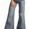 High Rise Extra Stretch Air Denim Palazzo Flare Jeans