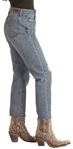 High Rise Distressed Straight Cropped Jeans -RodeoRave RRWD9HRZQT AZ 05828.1661442904