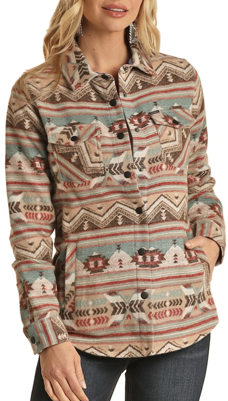Aztec Shirt Jacket