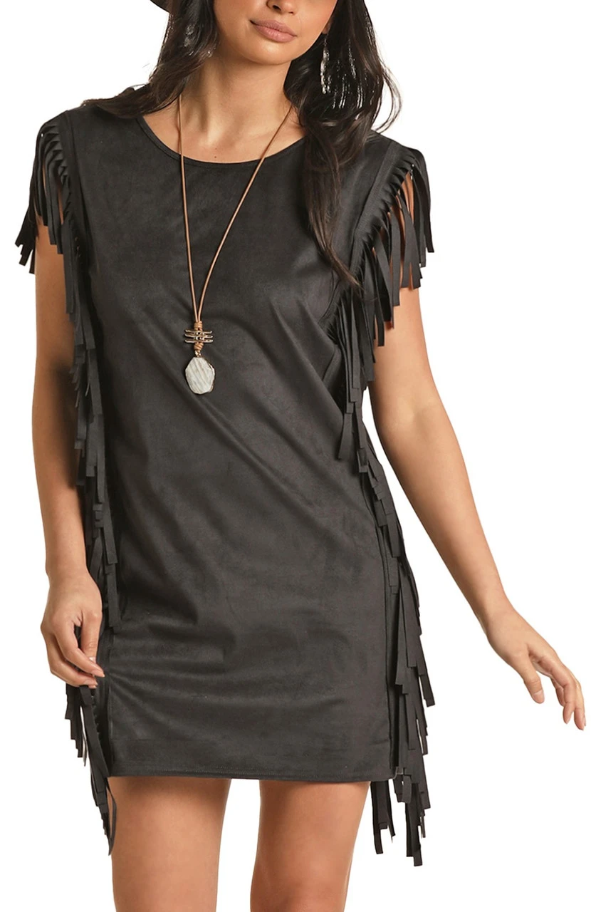 Fringe Microsuede Dress 1 Fringe Microsuede Dress
