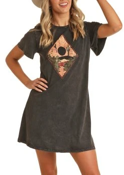 Desert Graphic T-shirt Dress