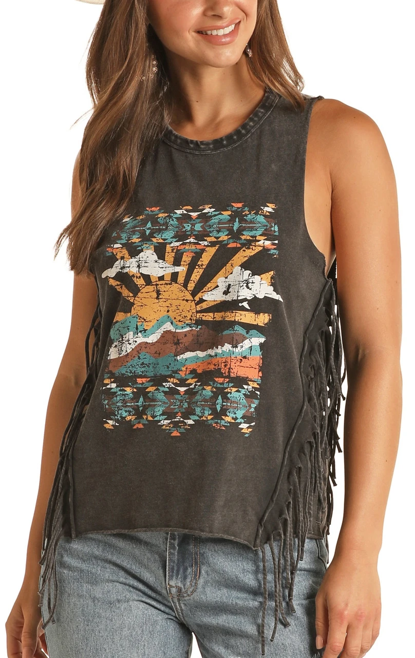 Desert Scene Fringe Tank 1 Desert Scene Fringe Tank