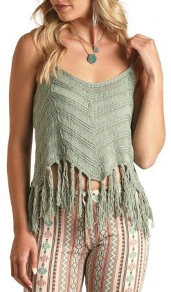 Crochet Tank With Fringe