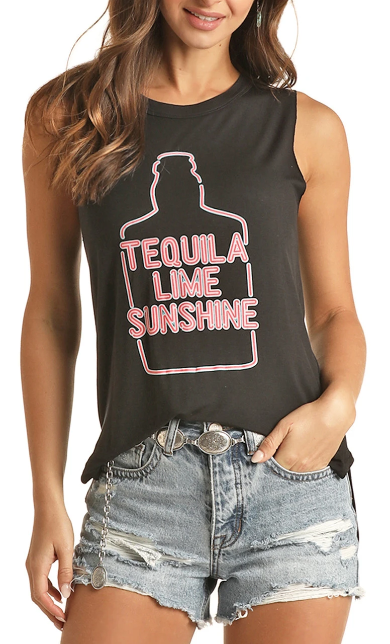 Tequila Lime Sunshine Graphic Tank 1 Tequila Lime Sunshine Graphic Tank