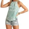 Eyelet Halter Tank