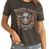 Dale Brisby Black Washed Rodeo Time Graphic Tee