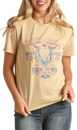 Rock & Roll Ridin' To Win Graphic Tee