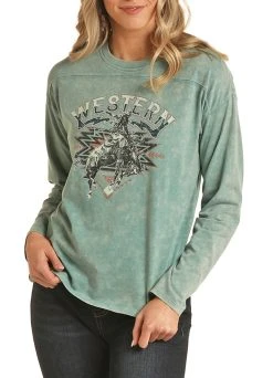 Western Graphic Long Sleeve Tee